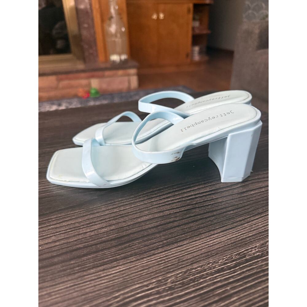 Jeffrey Campbell Jamm3 Baby Blue Simple Jelly Sandal Sz. 7 - Picture 8 of 8
